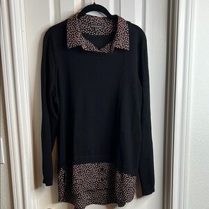 Black Long Sleeve sweater Blouse